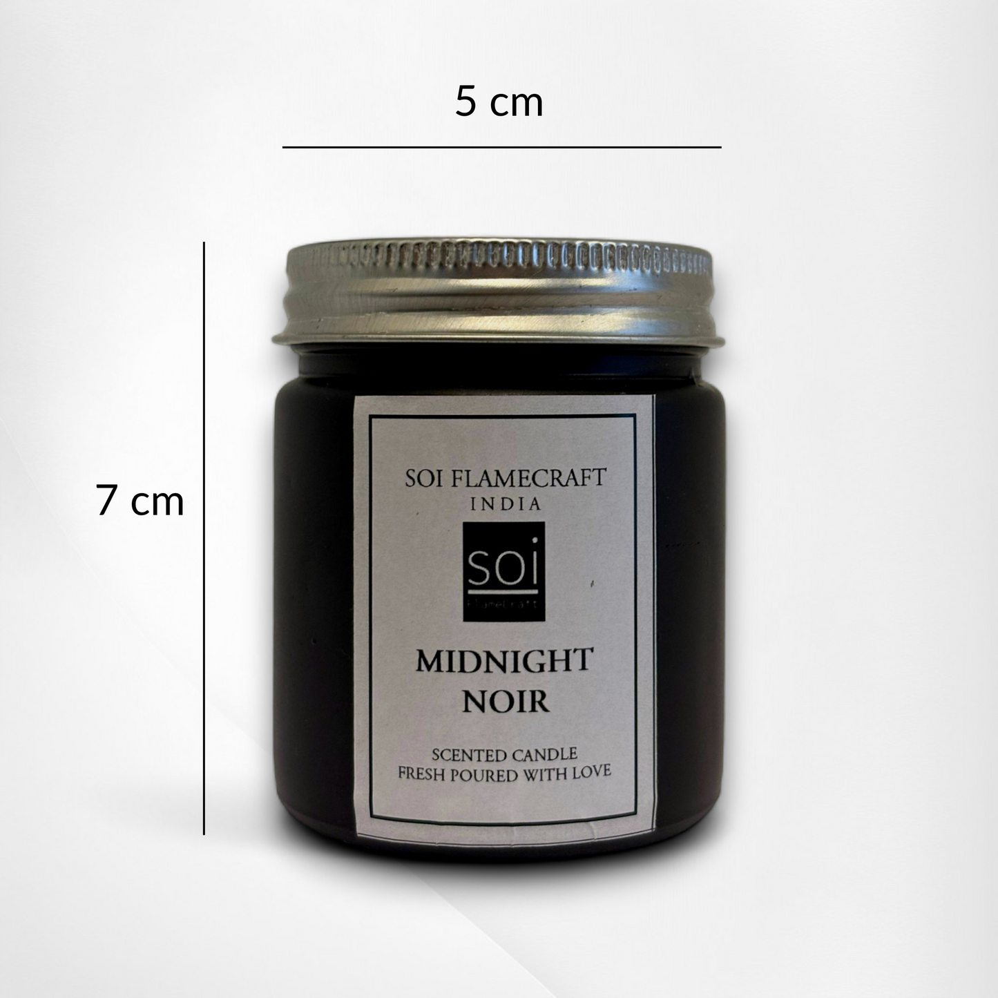 Ember Glass Jar Scented Candle | Midnight Noir