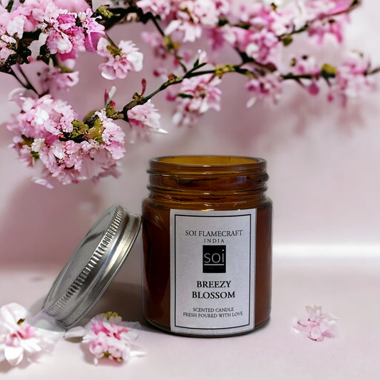 Ember Glass Jar Scented Candle | Breezy Blossom