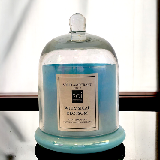 Whimsical Blossom | Scented Sandle | Blue Bell Jar Candle